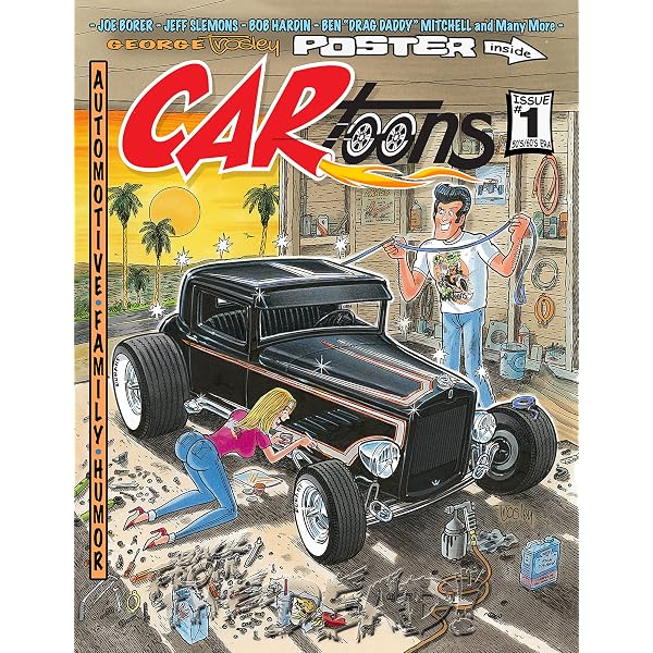 Muscle Car Toons: 55 Full Color Automotive Cartoon Illustrations